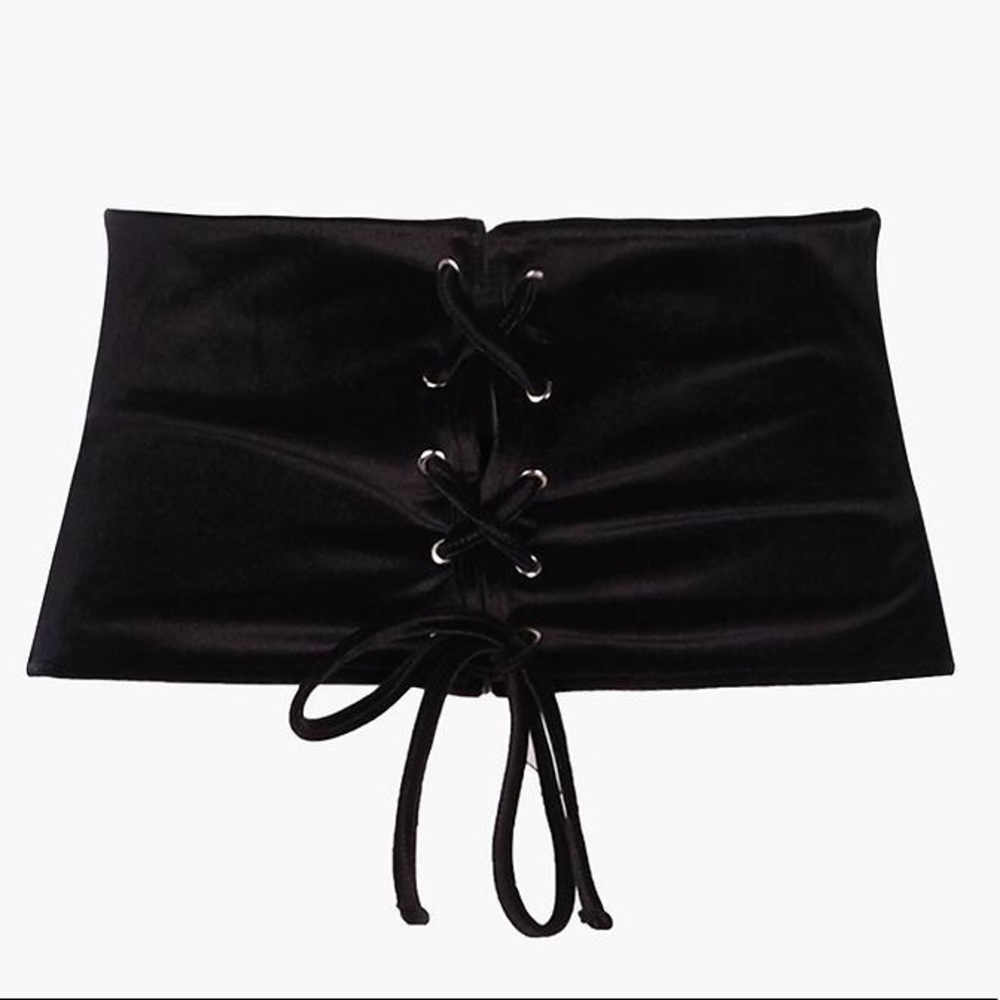 Plus Size Velvet Corset